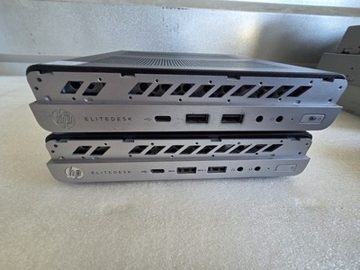 Lot of 2 HP EliteDesk 800 G4 65W Mini PC Core i5-8500 3.00GHz 8GB 512GB SSD NoOS