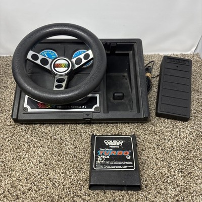 Colecovision Expansion Module 2 Steering Wheel Pedal Game Tested READ