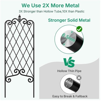 Metal Wire Trellis for Flowers and Vegetables