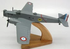 Bloch 210 MB-210 Bomber Airplane Wood Model Replica Large Free Shipping