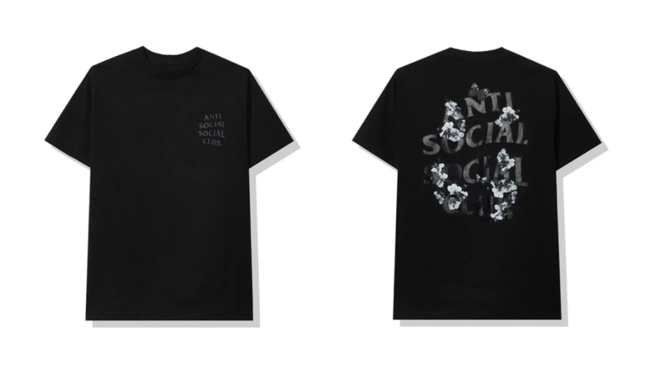 Anti Social Social Club Dramatic Black Tee Shirt Men