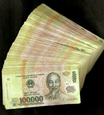 10,000,000 Vietnamese Dong Million VND ( 100000 x 100 Pcs ) 1 Lot Vietnam NOTE