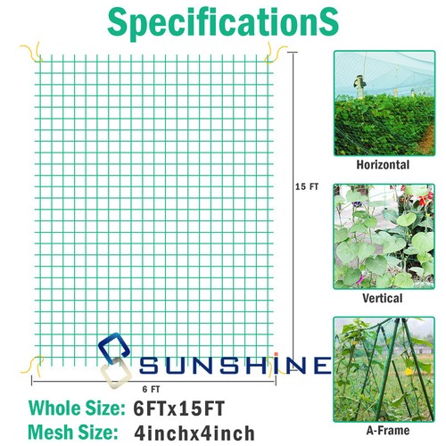 Anti Bird Netting Deer Fence Garden Net Crops Protective Fencing Climbing Mesh - Picture 27 of 30