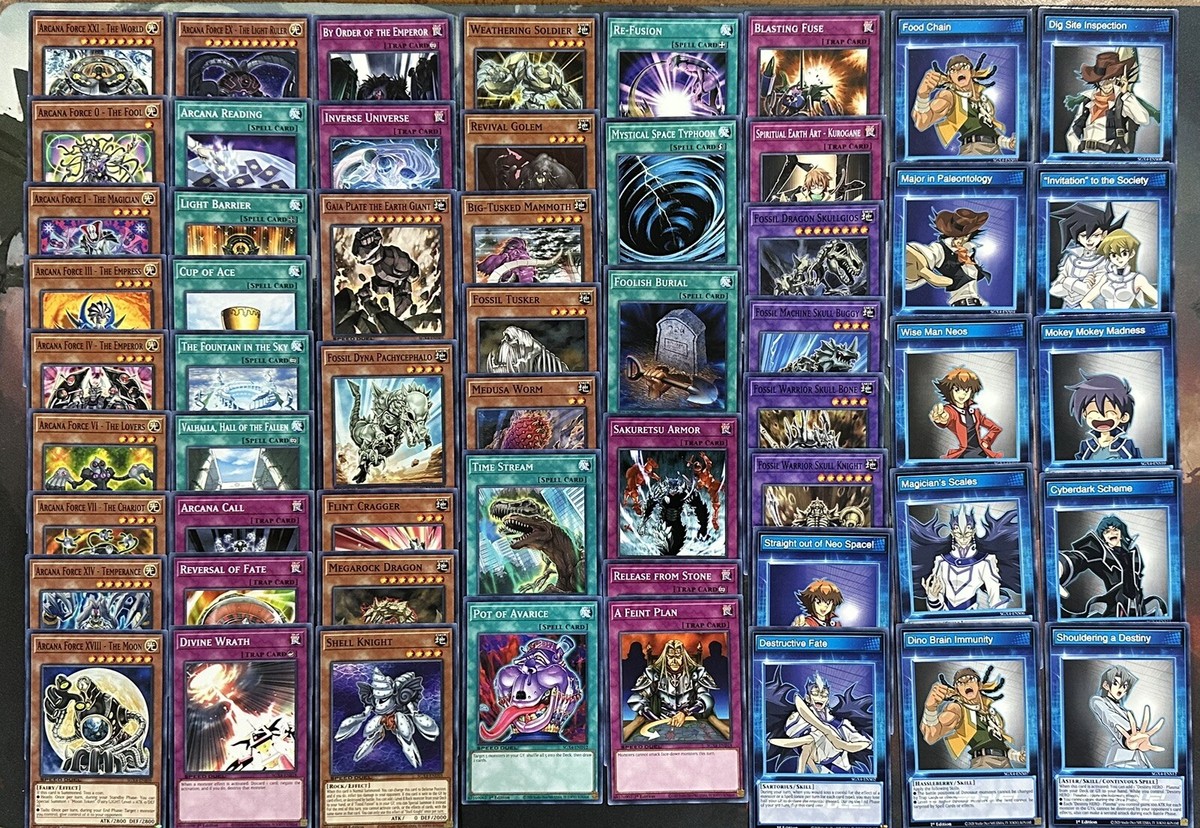 Yugioh Speed Duel Deck (Arcana, Fossil, Skill Cards) SGX4