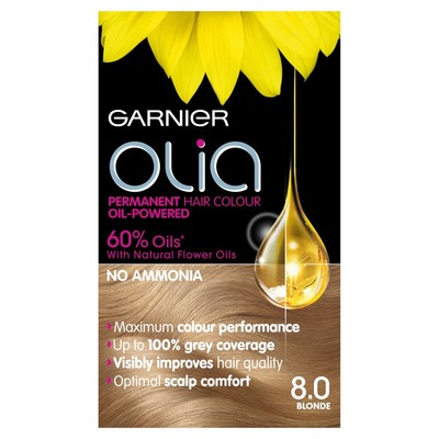 Garnier Olia 8 0 Blonde Permanent Hair Colour Dye No Ammonia Ebay