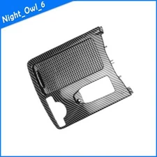 Carbon Black Center Console Cup Holder Trim Cover Fit For Mercedes W212 S212 New