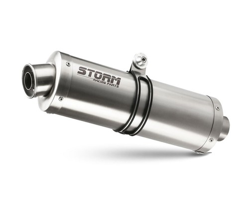 Exhaust Storm by Mivv Mufflers Oval Steel Suzuki Gsx-r 1300 Hayabusa 2011 11 - Picture 2 of 2