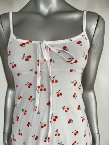 Wednesday's Girl Cherry Print Dress Size 8 & 12 White Cami Fruit Dress New MG50 - Picture 13 of 24