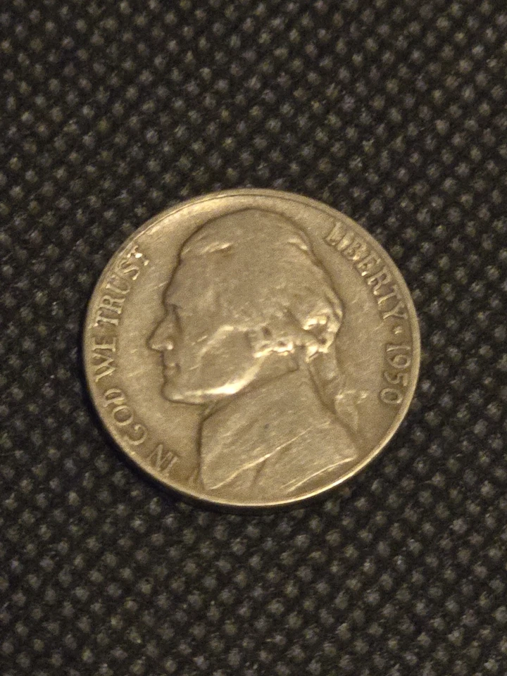 1950 JEFFERSON NICKEL  MINT MARK ERROR COIN , NICE CONDITION - Image 4 of 4