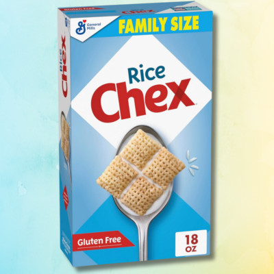 Rice Chex Gluten Free Breakfast Cereal w/ Whole Grain, 18 OZ