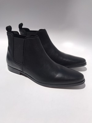asos design aura leather chelsea ankle boots