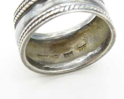 ヴィンテージ！Silver Chunky Tapered Band リング ヴィンテージ！Silver Chunky Tapered Band リング