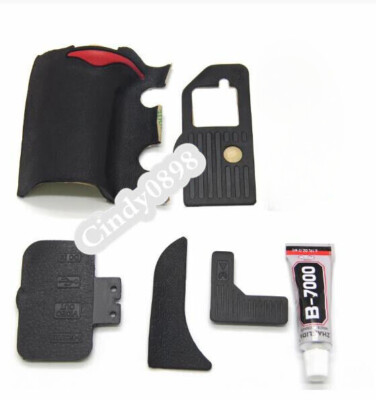 A Set of 5 Pieces for Nikon D700 Grip Rubber Unit USB Rubber With 3M Tape+Glue