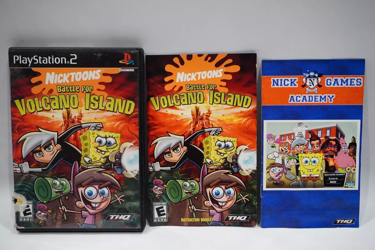 Nicktoons: Battle for Volcano Island - PlayStation 2 (PS2) Game