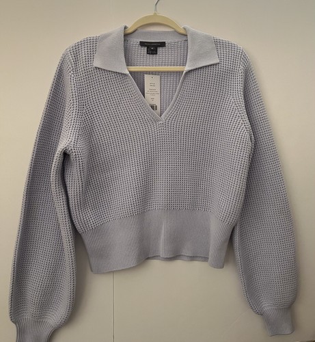 FRENCH CONNECTION Hellblauer Pullover Langarm Damen Größe M