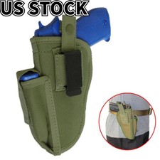 Tactical Right/Left Hand Belt Holster OWB Pistol Gun Holder with Magazine Pouch