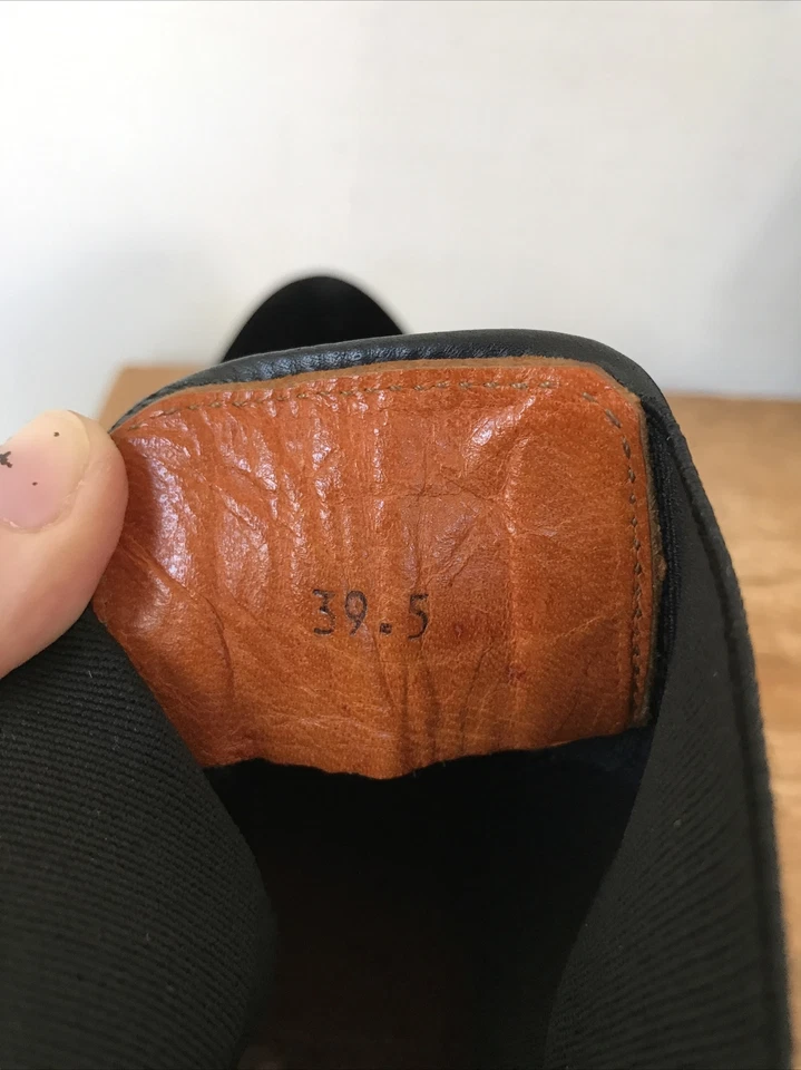 Penelope Chilvers Cubana Negro Terciopelo Aplastado Tacón Botines Zapatos 9 39.5 Foto 3 de 4