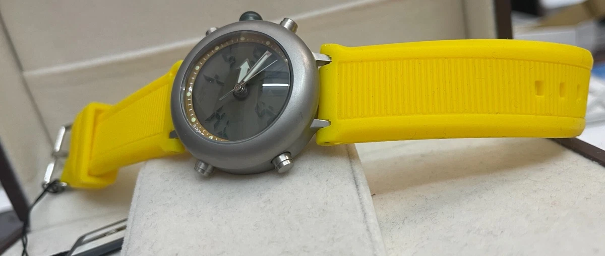 Time Force Chronograph Sports Watch Digi-Ana Yellow Unisex 9339 38 mm