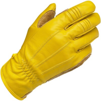 Biltwell Gold Work Gloves 100% Leather Riding Work Motorcycle Gloves X-Large