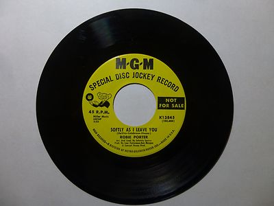 Old 45 RPM Record - MGM K 13845 - Robie Porter - You Could End the