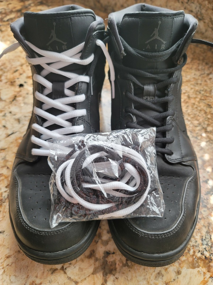 Nike Air Jordan 1 Men's Mid Triple Black High Top Sneakers