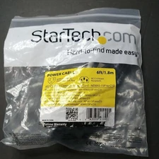 StarTech PXT101 6' Foot Power Cord Extension NEMA 5-15P to C13
