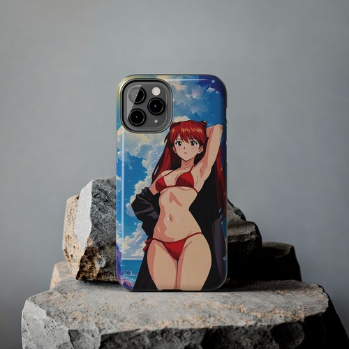 Kawaii Asuka Waifu Tough Phone Case Anime Manga Protective Cover Evangelion Geek - Picture 100 of 132