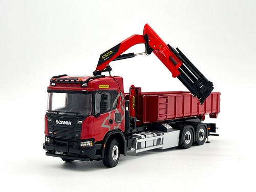 Scania G normal riged truck hooklift system with Palfinger PK370TEC , WSI models - Picture 6 of 10