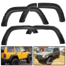 Textured Fender Flares Fit For 84-01 Jeep Cherokee Xj Sport Utility 4-door 6pcs