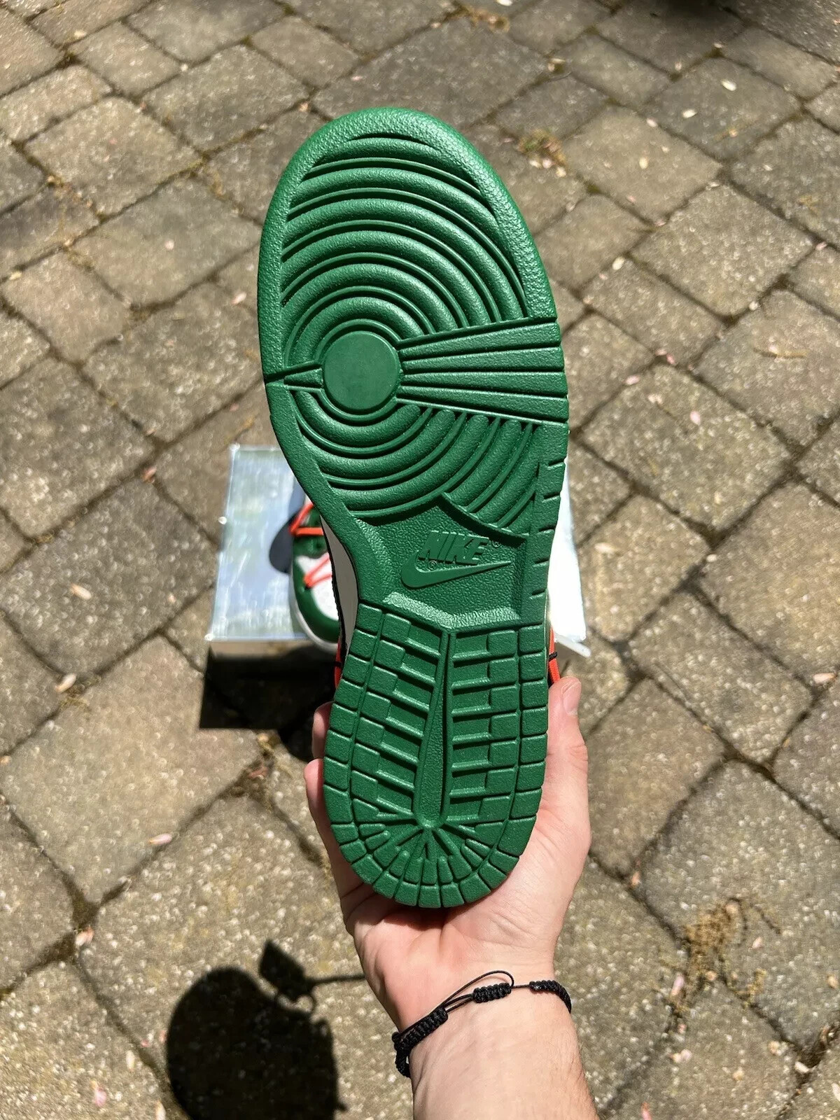 OFF WHITE X NIKE Taglia UK 4 Nike Dunk Low x OFF WHITE verde pino 2019