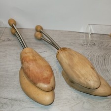 Vintage Elyco Fitwall German Shoe Stretcher Keeper Large Wood Wooden 2 Pair