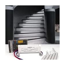 Intelligent Motion Sensor Cascading Style LED Stair Lighting Kit KMG-3233, wi...