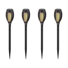 Set Mit 4 Gartenlampen 1W Solarpanel IP44 2200K SKU 8689 V-TAC VT-724
