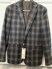  989 New CC COLLECTION CORNELIANI VIRGIN WOOl SPORT COAT Blazer Sz 38 Gray