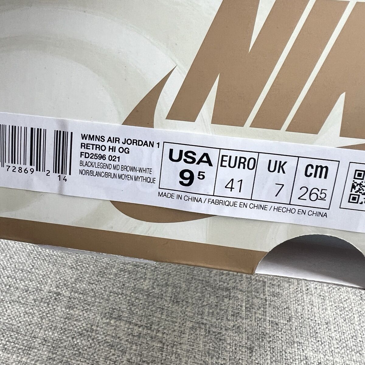 Nike Air Jordan 1 Retro High OG Latte Mocha FD2596-021 Nike Air Jordan 1 Retro High OG Latte Mocha FD2596-021