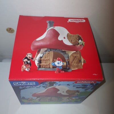 Schleich The Smurfs Mushroom House Building Set 30pc Age 3 20803