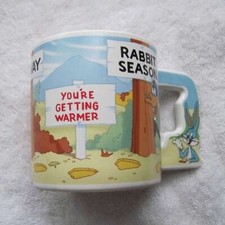 1988 Looney Tunes Story Telling Mug Bugs Bunny Character Handle Applause Warner