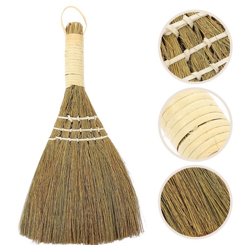 3 Pcs Desktop Duster Vati Mini -Strohbrief Kleiner Büroschreibtisch