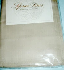 Sferra Tesoro Euro Pillow Sham Mushroom Cotton Herringbone Weave New