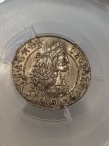 1692 3 KREUZER AUSTRIA AUSTRIAN PCGS MS 62 ANTIQUE COIN HALL MINT LEOPOLD I - Picture 2 of 18