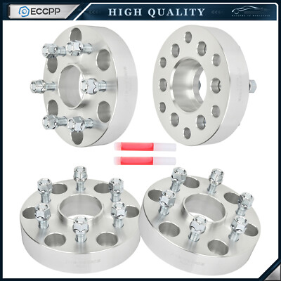 4 Pcs 1.5'' 6x5.5 to 6x120 Conversion Wheel Adapters 14x1.5 For Chevy GMC 6 Lug