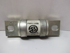 New Bussmann FWH 125B 125 Amp Fuse Semiconductor 500 Volt