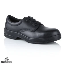 Tuffking 9202 Unisex Black Anti Slip Microfibre Shoes Catering Nurses Hospital