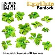 Paper Plants - Burdock - Miniature Bases Model Scenery Landscape