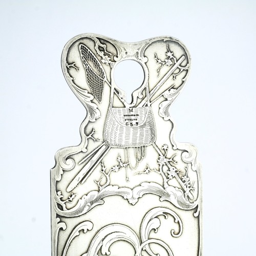 Rare Antique Tiffany Acid Etched Silver Aesthetic Check Cutter. E J Jerzmanowski - Picture 7 of 7