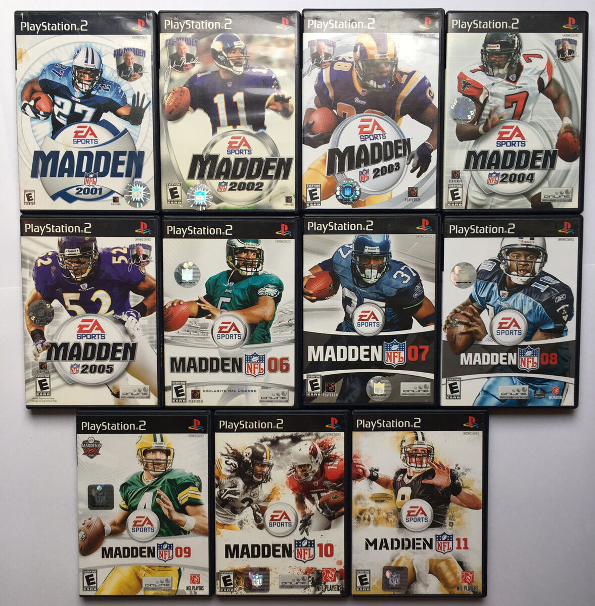 Football games (Playstation 2) PS2 Tested And Works! Madden ESPN