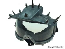 KBW Silver Steampunk Visor with Spikes Adult Halloween Party Mask