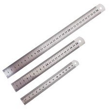 Stainless Steel Ruler, Metal Rule Precision Rule Kit Straight Edge Measuring To
