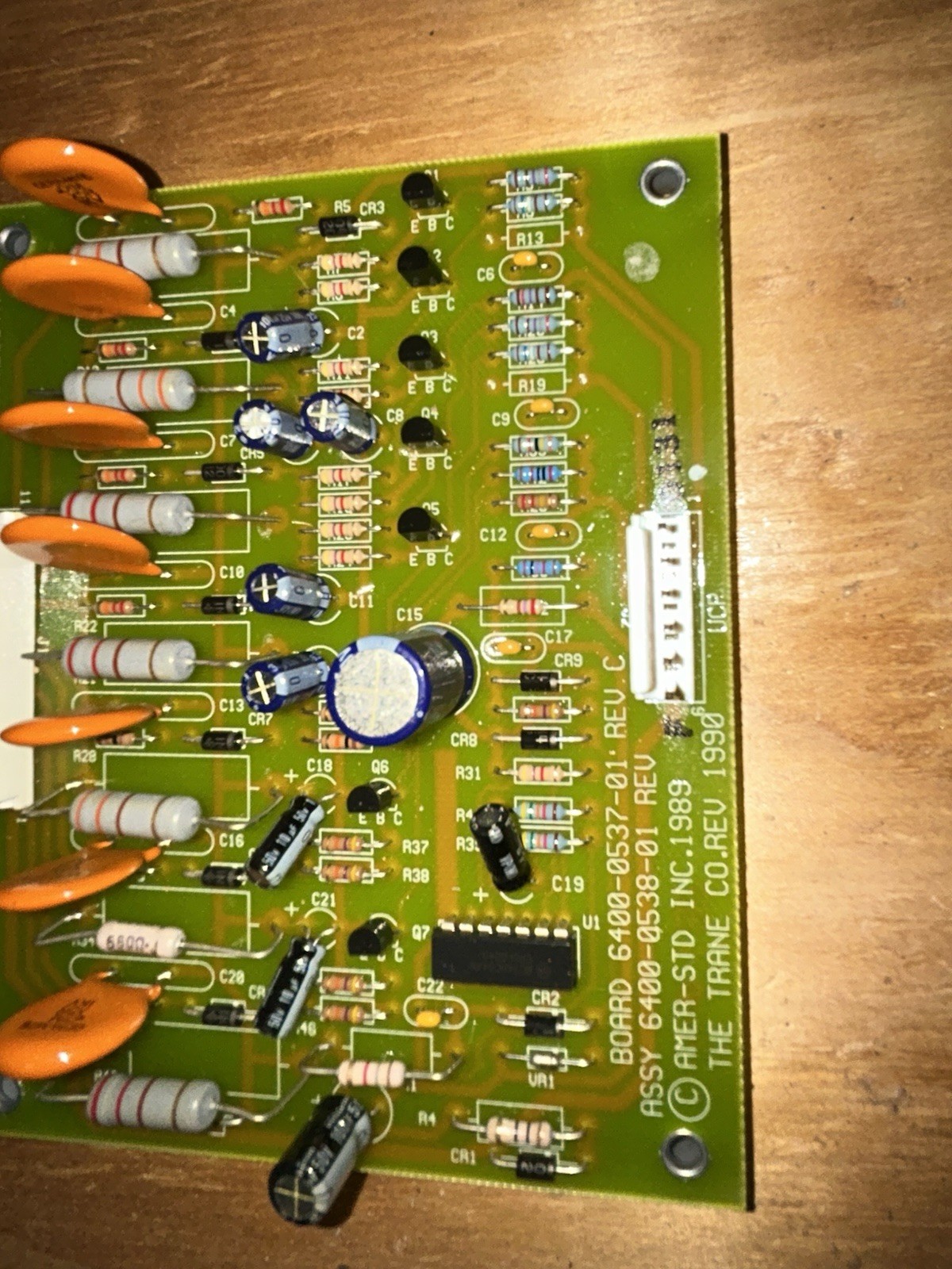 X13650386-01 6400-0537-01 REV C 6400-0538-01 REV F Trane Control Board B4