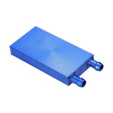 Aluminum Water Cooling Block 40x80x12mm Liquid Cooler Heat Sink Systems, Blue